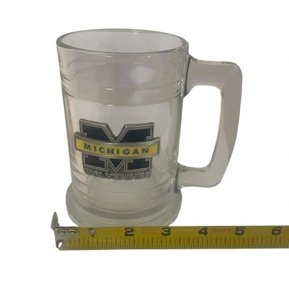 Michigan Wolverines Glass Beer Mug - Picture 5 of 6